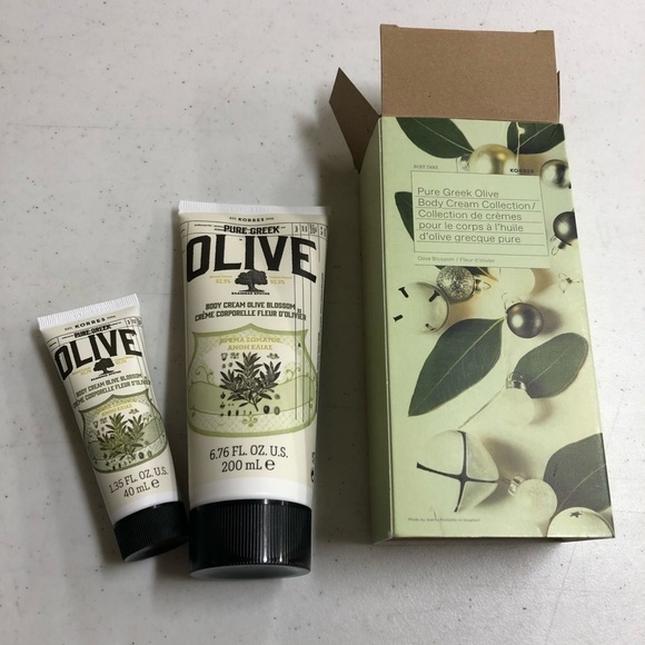 Korres Pure Greek Olive Blossom body cream set - Picture 1 of 4